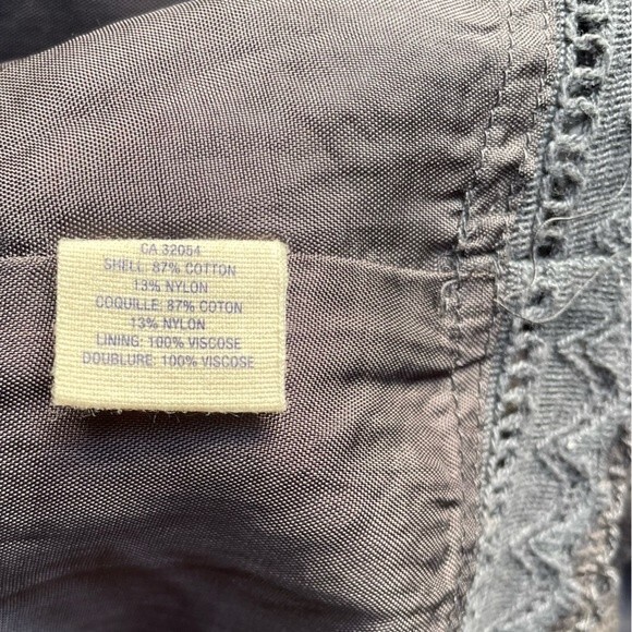 Anthropologie Maeve Dress Women's Size Small Y2K Gray Lace Ruffle Short Sundress - Picture 8 of 15